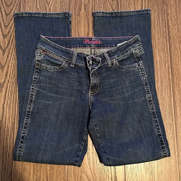 Wrangler Women's Dark Blue Boot Cut Jeans - Picture 3 of 6